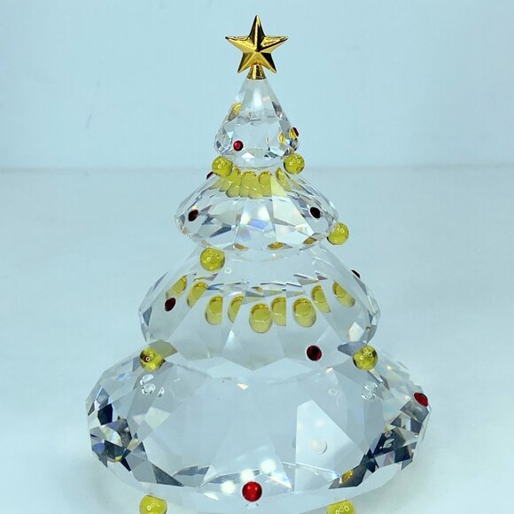 Swarovski Christmas Tree #7475-606 in box, mint S176 - Picture 3 of 6